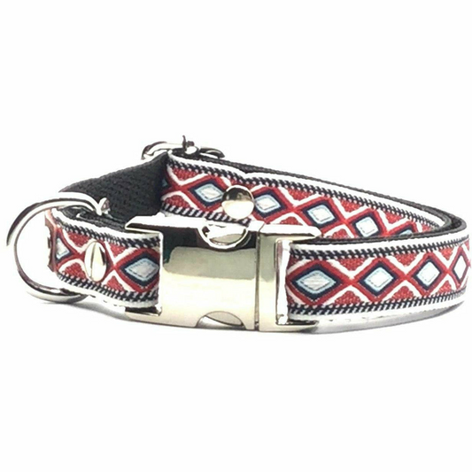 Designer Engraved Cotton Dog Collar No.19s