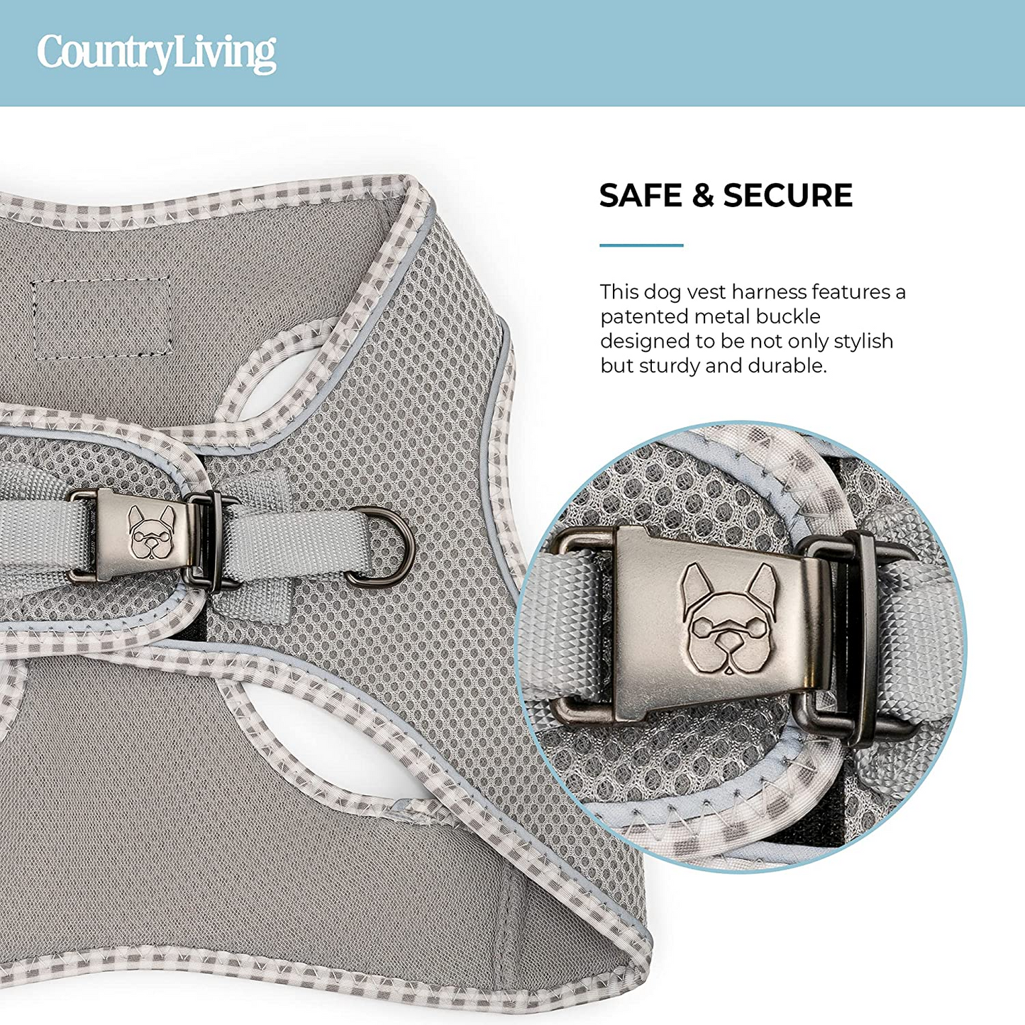 Step-In Dog Harness - Grey