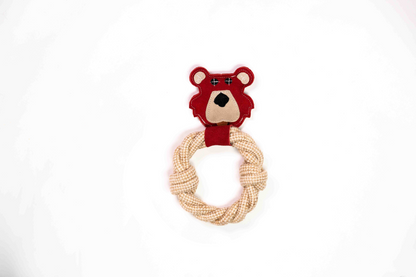 Bear & Rope Natural Dog Toy