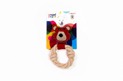 Bear & Rope Natural Dog Toy