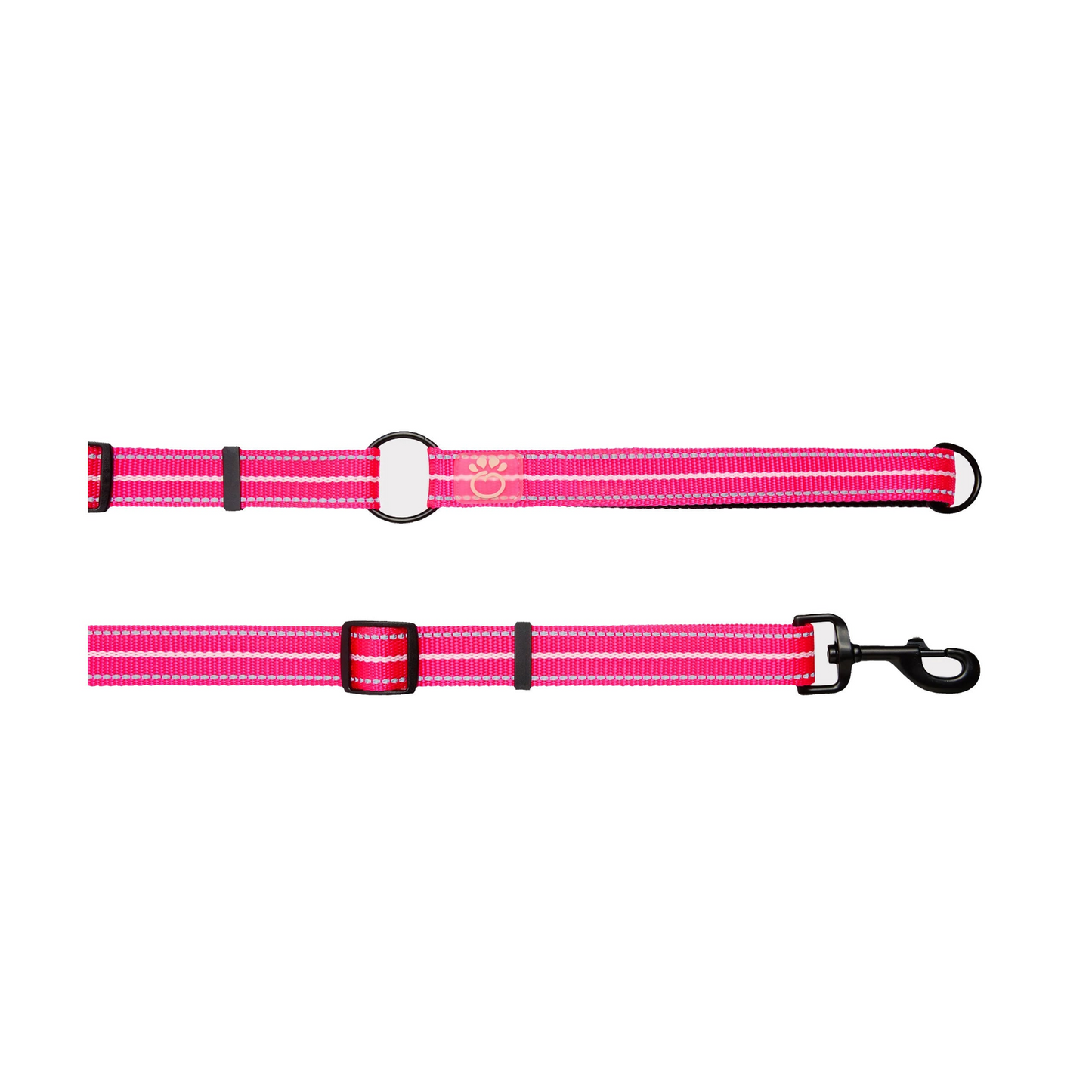 Reflective Leash - EEZY-6 - Neon Pink